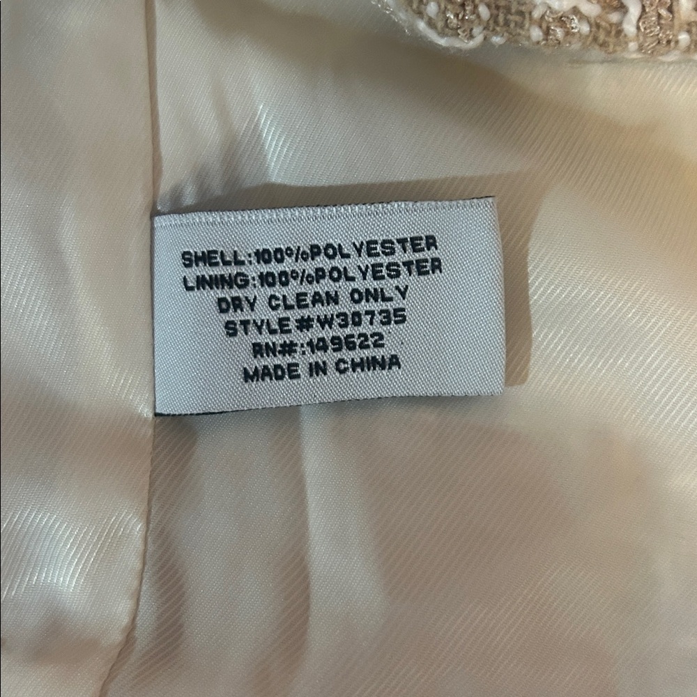 WALTER BAKER Declan Baja Tweed Boxy-Fit Jacket cream color - Picture 15 of 15